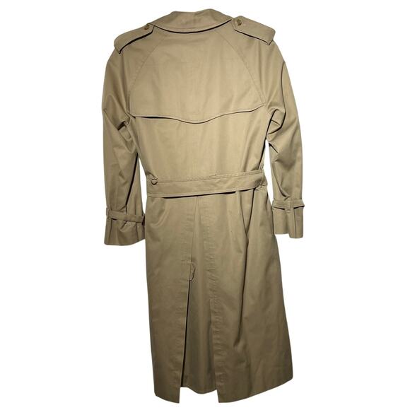 Burberry Burberrys' Trench Coat Kensington Nova Made in England sz 46R VTG Tan - Picture 10 of 16
